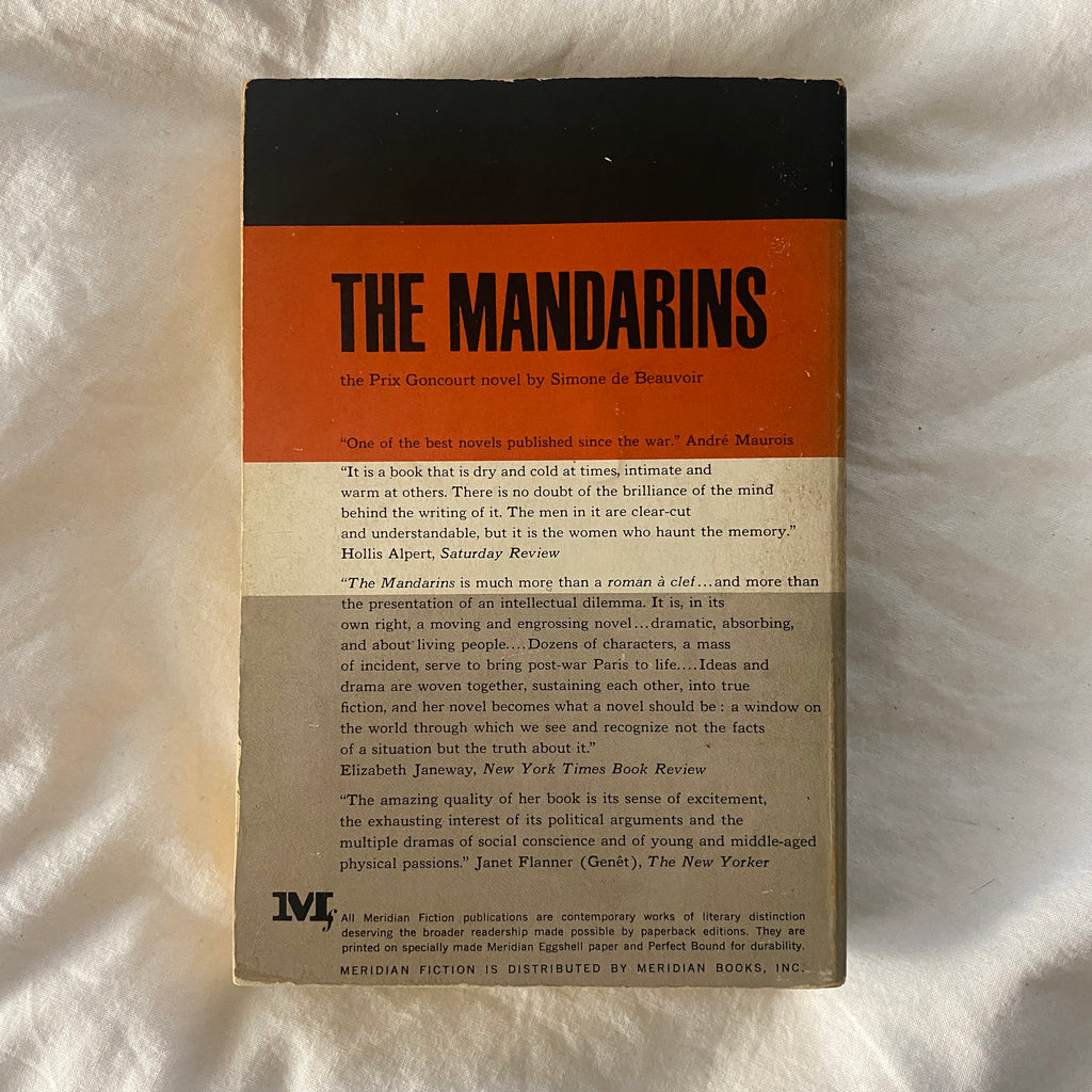 The Mandarins by Simone de Beauvoir